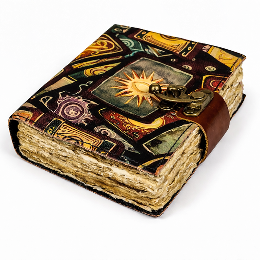 Mystical Deck Blank Leather Journal 5" x 7"