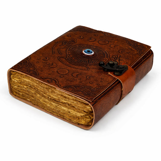 Eye of Fate Blank Genuine Leather Journal - 5" x 7"