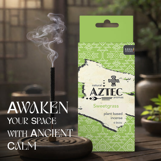 Aztec Sweetgrass Plant-Based Incense Sticks