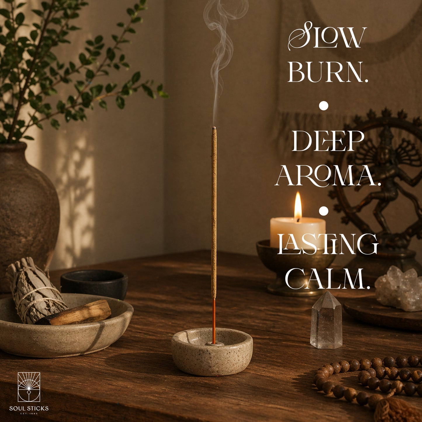 Espiritu del Universo Palo Santo Resin Rolled Incense Sticks