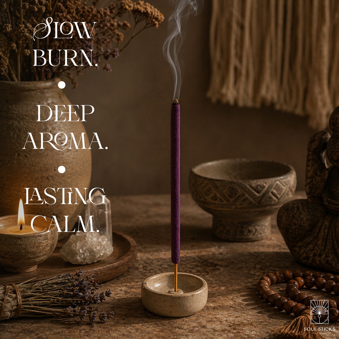 Espiritu del Universo White Sage & Lavender Resin Rolled Incense Sticks