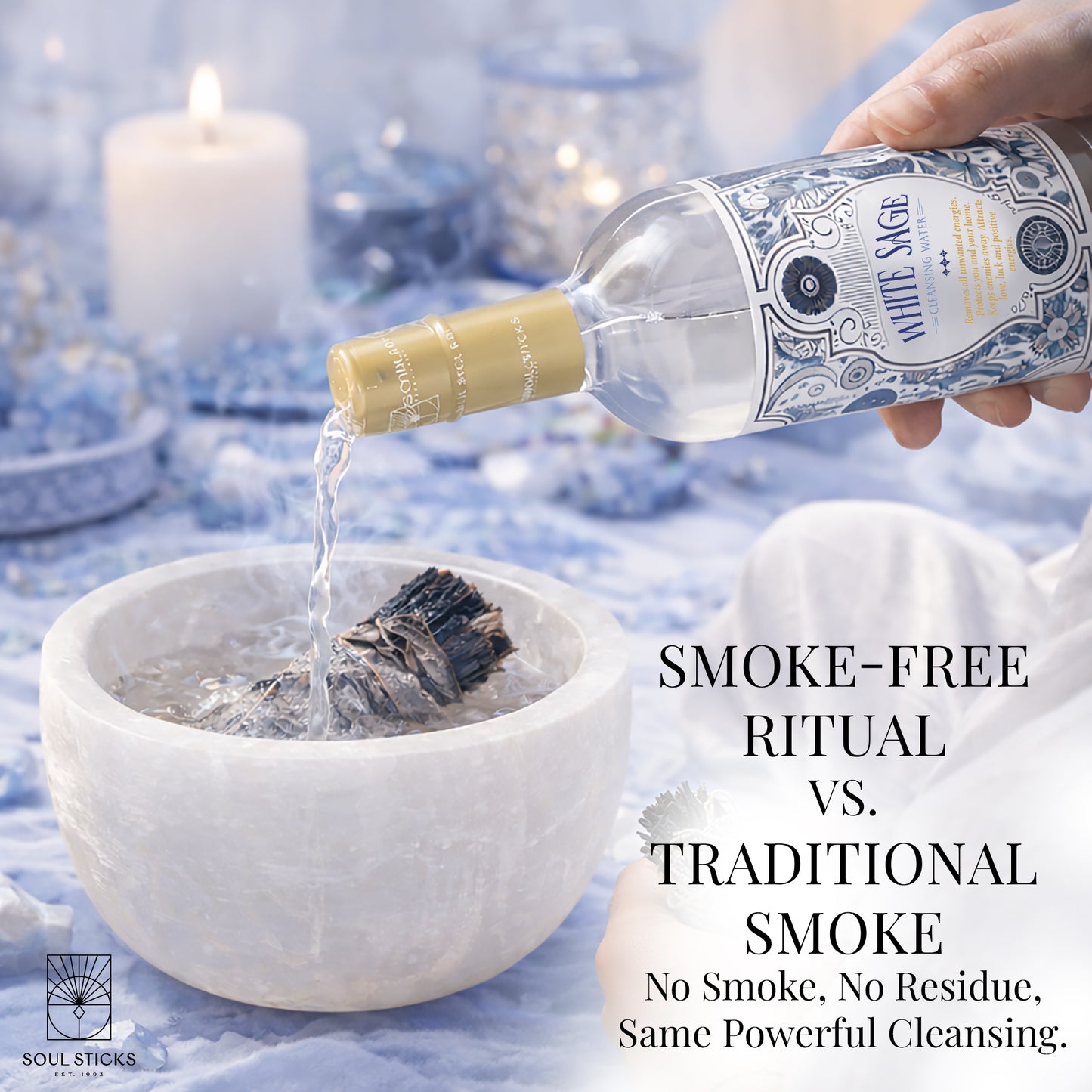 Soul Sticks, White Sage Spiritual Cleansing Water 7.5 oz.