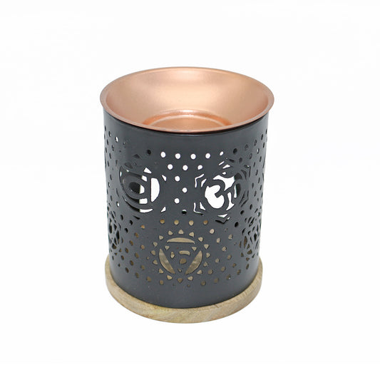 Decorative incense and oil burner for home, ritual, or spiritual practice.
