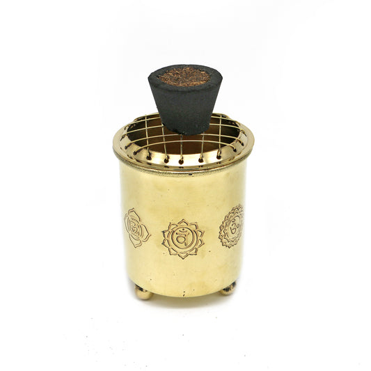 Decorative ritual burner for aromatherapy, spiritual cleansing, and sacred space use