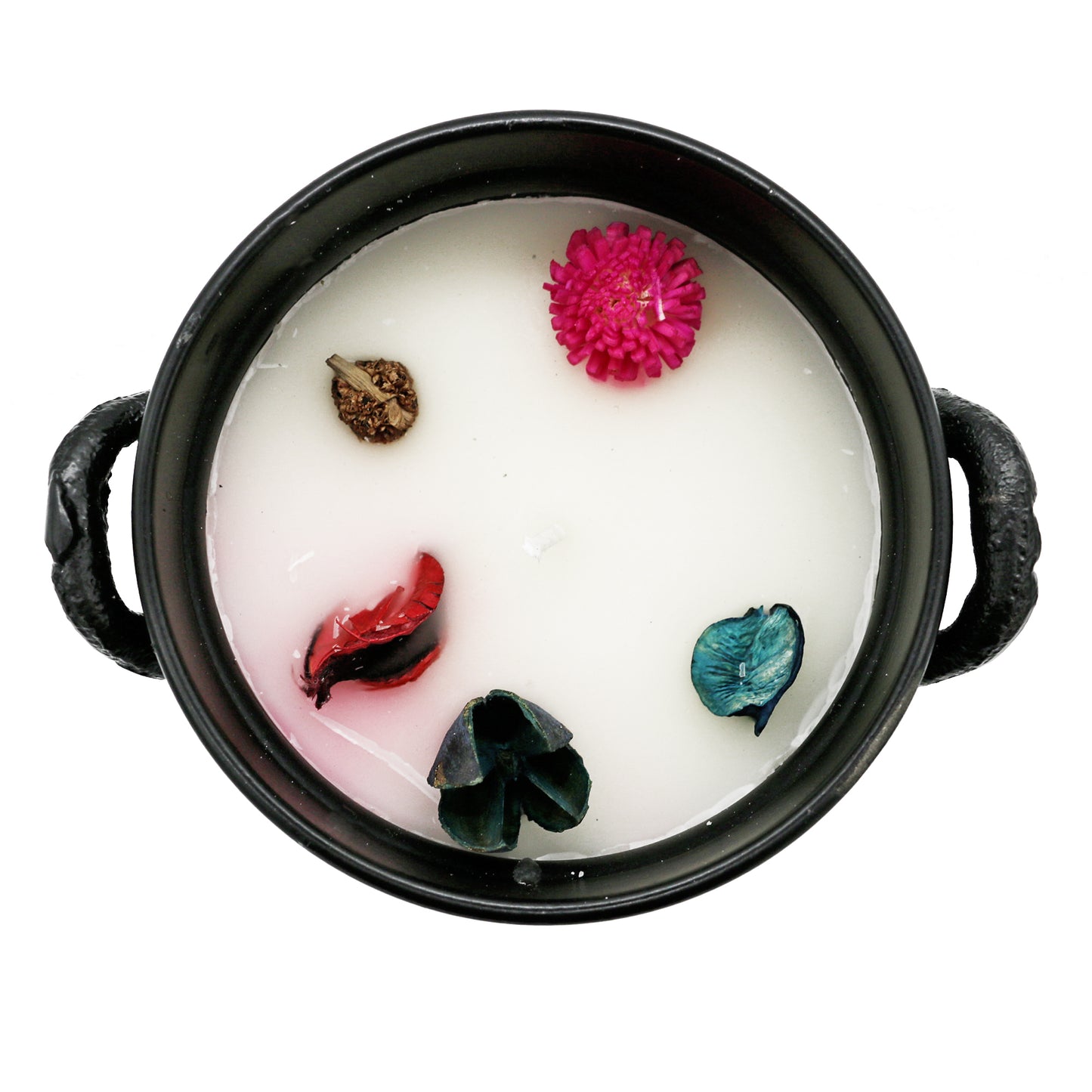 Mini cast iron cauldron designed for rituals, meditation, and energy cleansing.