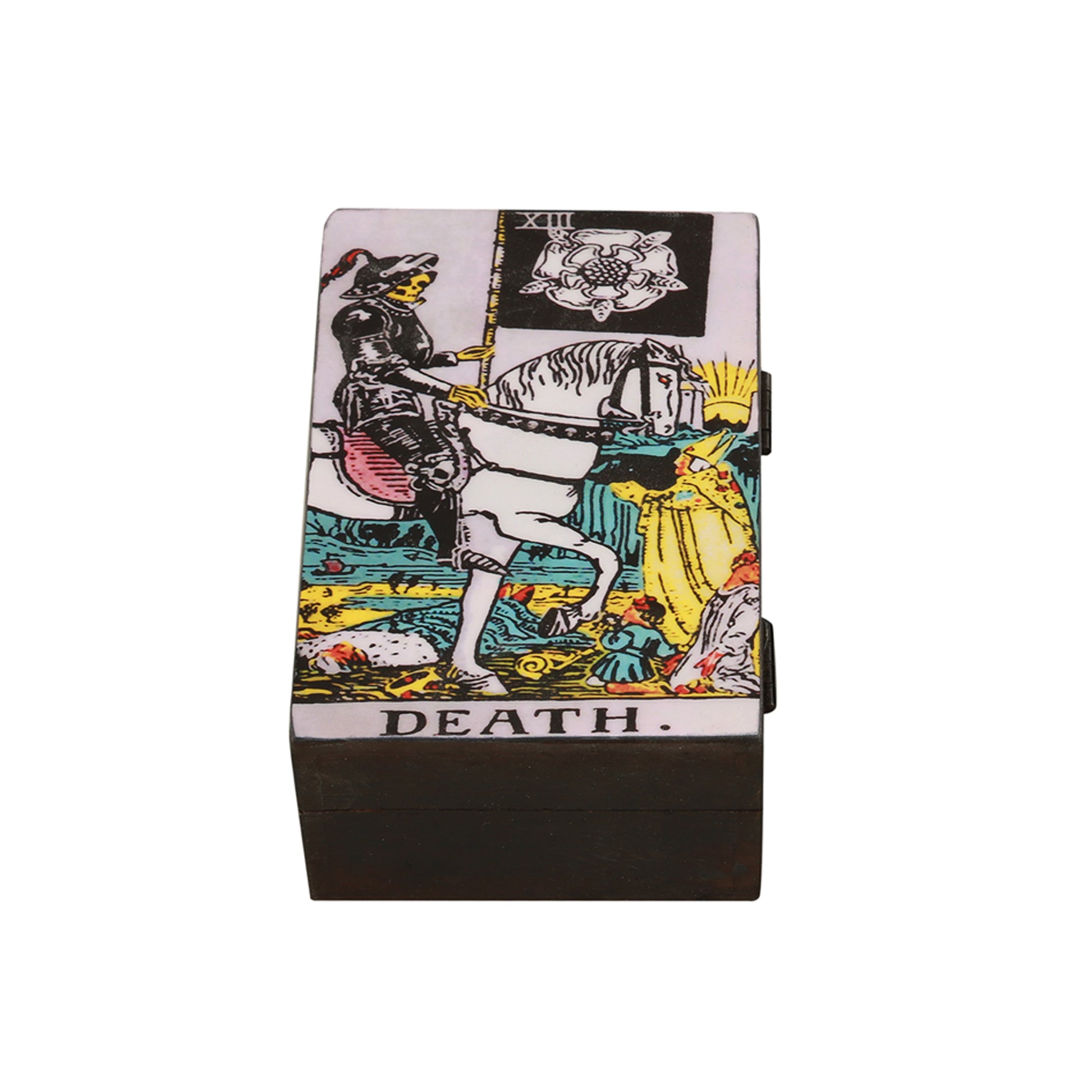 Natural wood box designed for rituals, crystals, or small personal items.