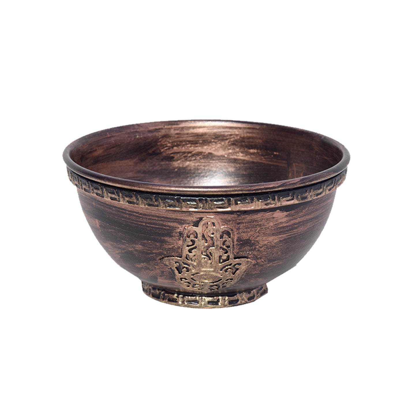 Hamsa Hand Antique Metal Smudge Bowl