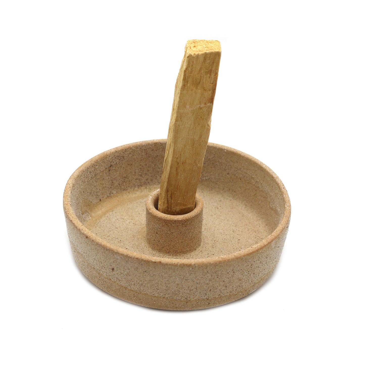 Beige Textured Ceramic Palo Santo Burner