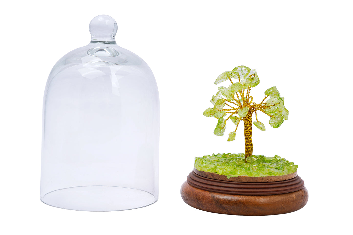 Peridot Crystal Dome Tree