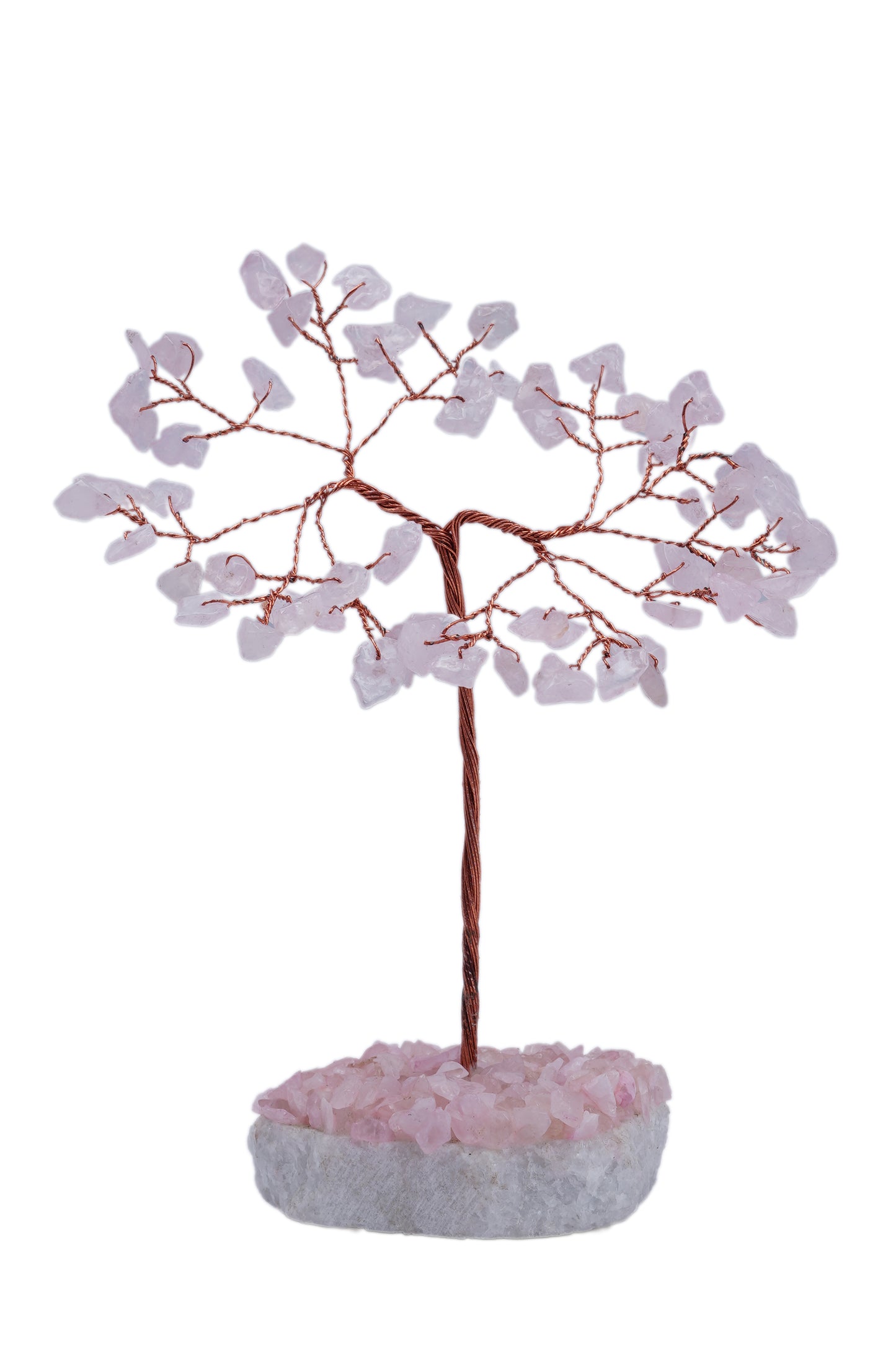 Rose Quartz Stone Crystal Tree (60 Beads)