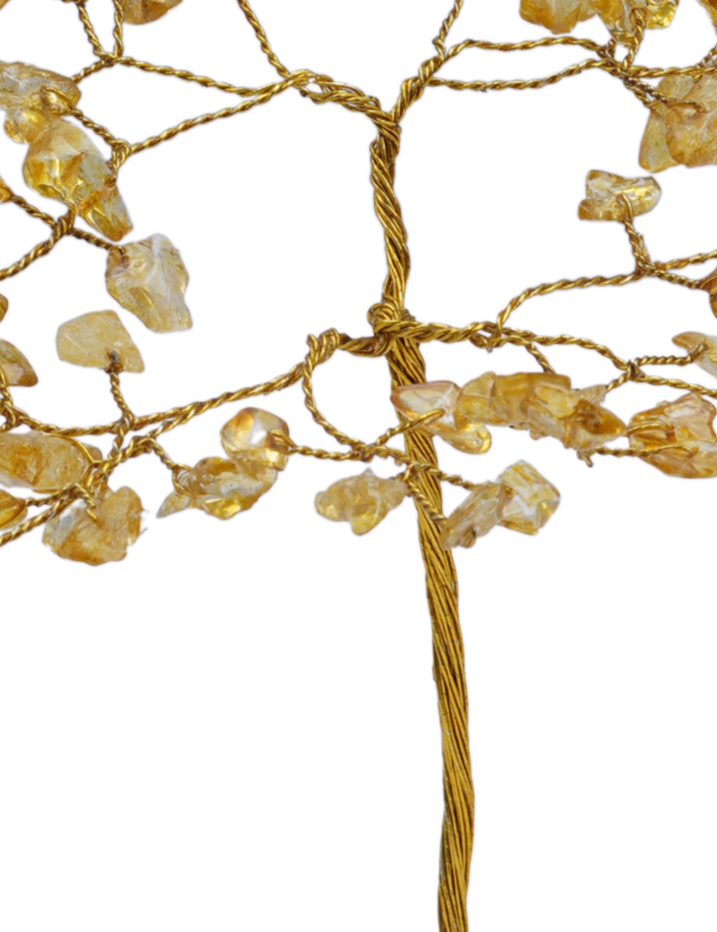 Handmade crystal tree with natural gemstones for energy balance, positivity, and home decoration
