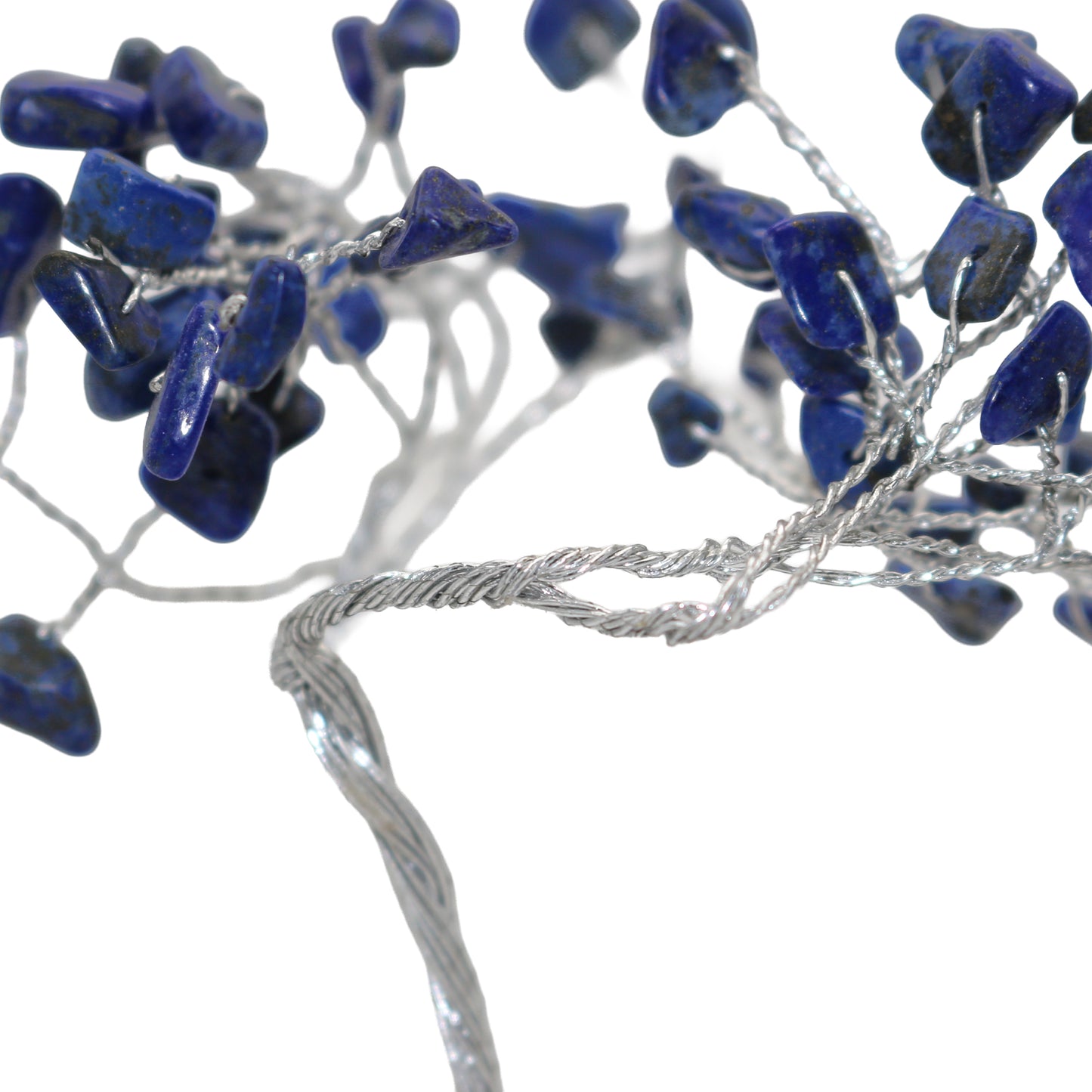 Handmade crystal tree with natural gemstones for energy balance, positivity, and home decoration