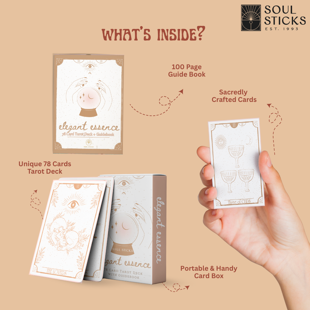 Set of spiritual cards with mystical artwork and messages.