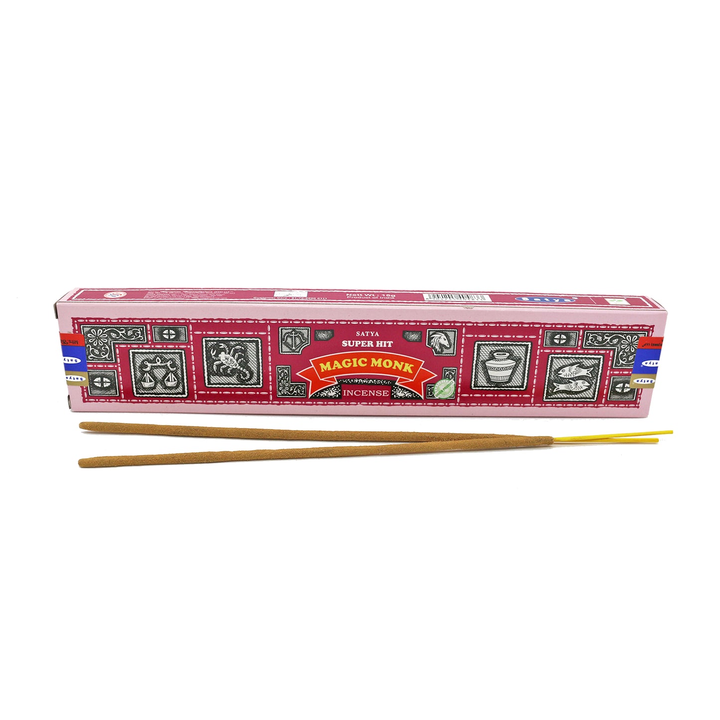 Satya: Super Hit, 15 G Magic Monk Incense Sticks (12 PK BOX)