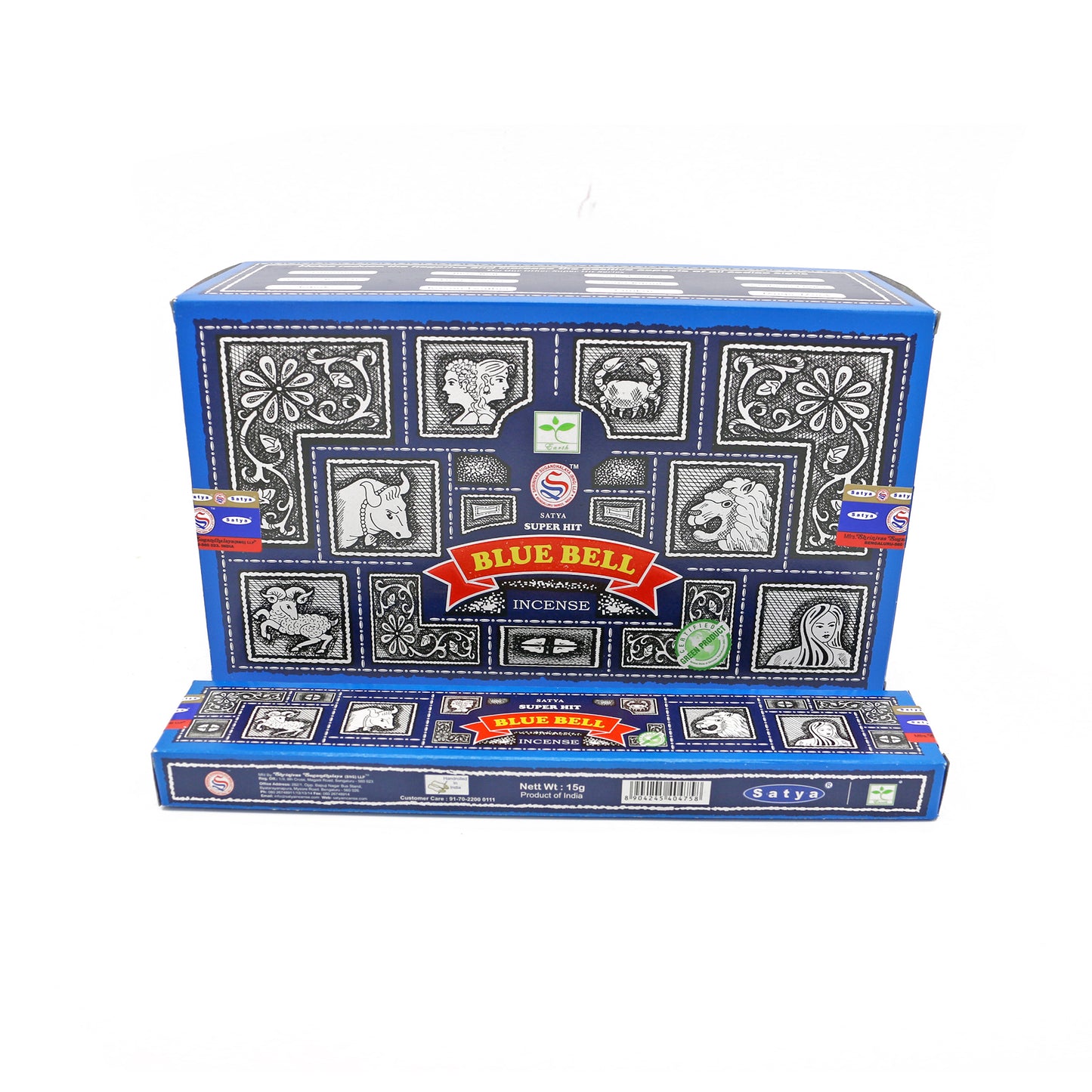 Satya: Super Hit, 15 G Blue Bell Incense Sticks (12 PK BOX)