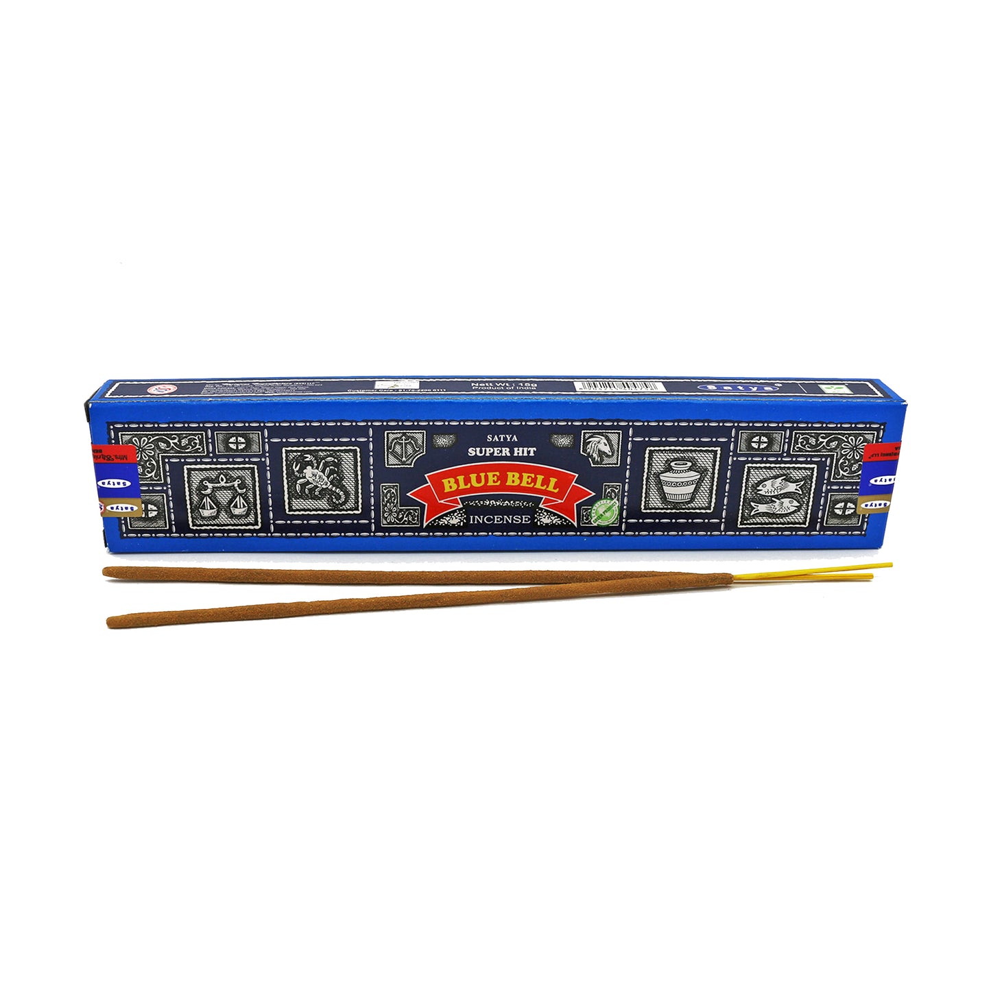 Satya: Super Hit, 15 G Blue Bell Incense Sticks (12 PK BOX)