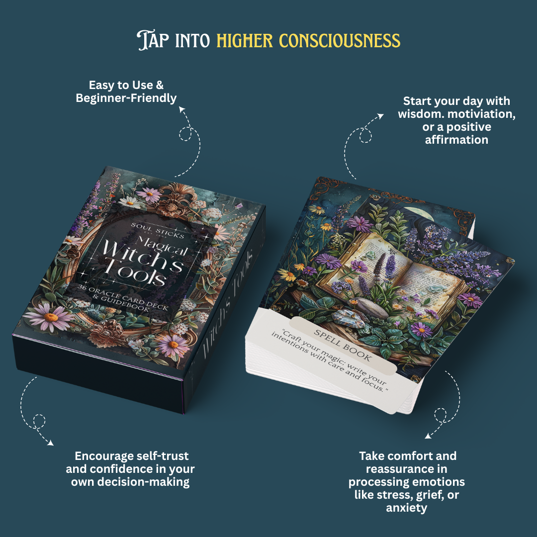 Magical Witch's Tools Oracle Card Deck