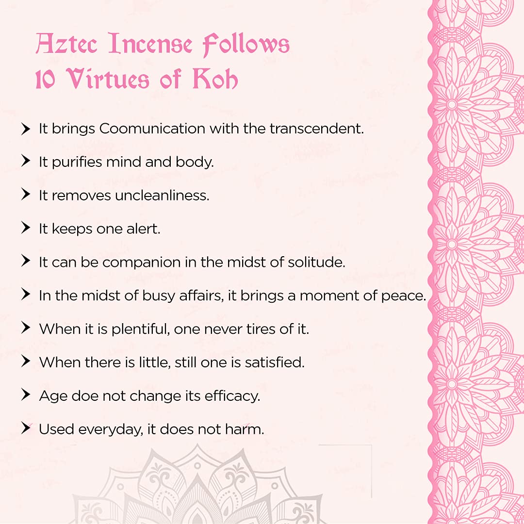 Aztec, Lotus Plant-Based Incense Sticks