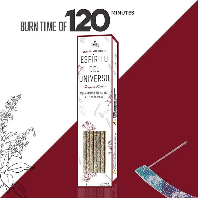 Espiritu del Universo, Dragon's Blood Resin Rolled Incense Sticks
