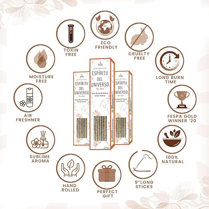 Espiritu del Universo, Dragon's Blood Resin Rolled Incense Sticks