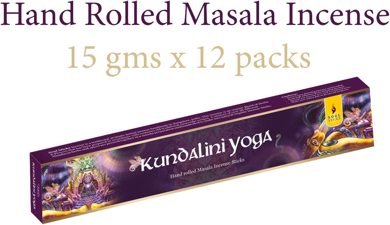 Soul Sticks, 15 G Kundalini Yoga Natural Masala Incense Sticks (12 PK BOX)