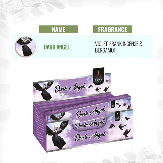 Soul Sticks Dark Angel Masala Incense Sticks - 15 g (12 Pack)