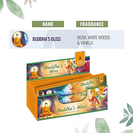 Soul Sticks Buddha Bliss Masala Incense Sticks - 15 g (12 Pack)