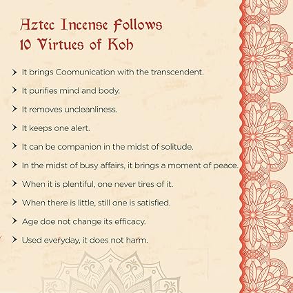 Aztec, Dragon's Blood Plant-Based Incense Sticks