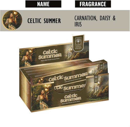 Soul Sticks Celtic Summer Masala Incense Sticks - 15 g (12 Pack)