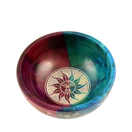 Decorative smudge bowl for spiritual rituals, home purification, and sacred space creation.