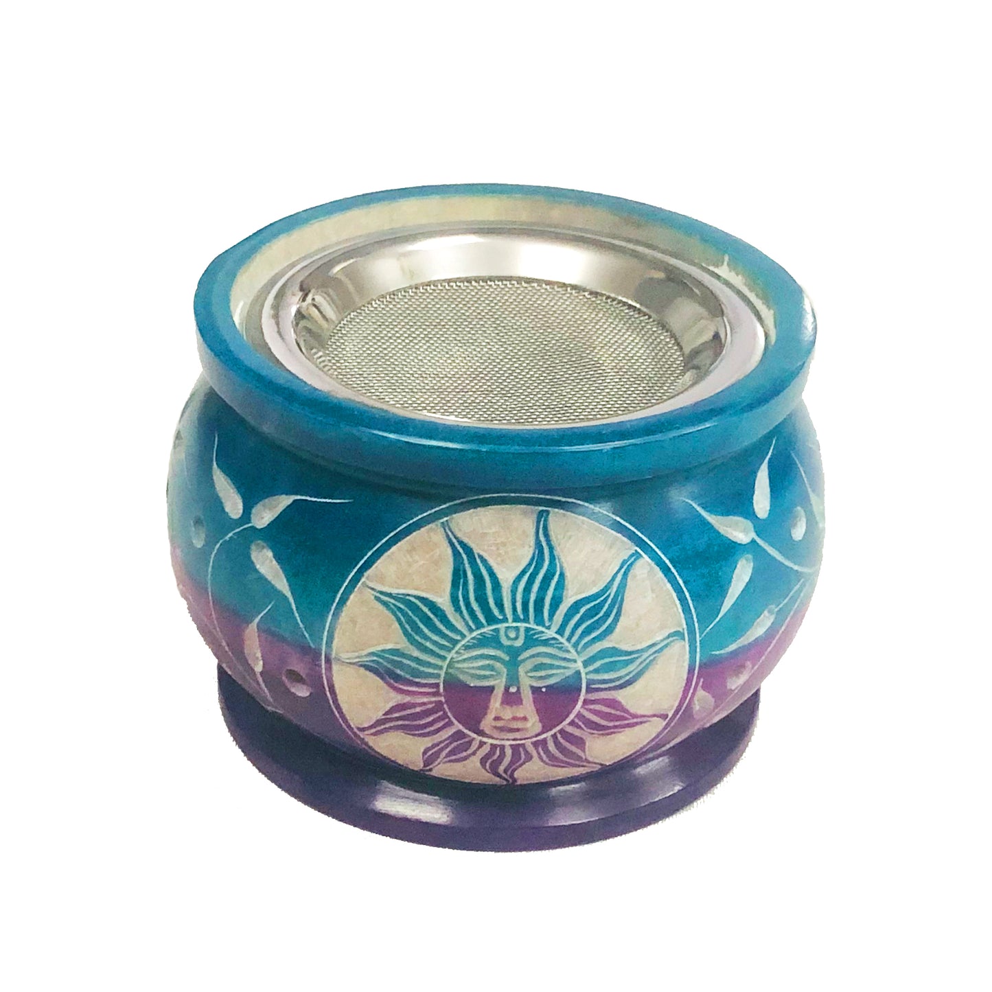 Decorative ritual burner for aromatherapy, spiritual cleansing, and sacred space use
