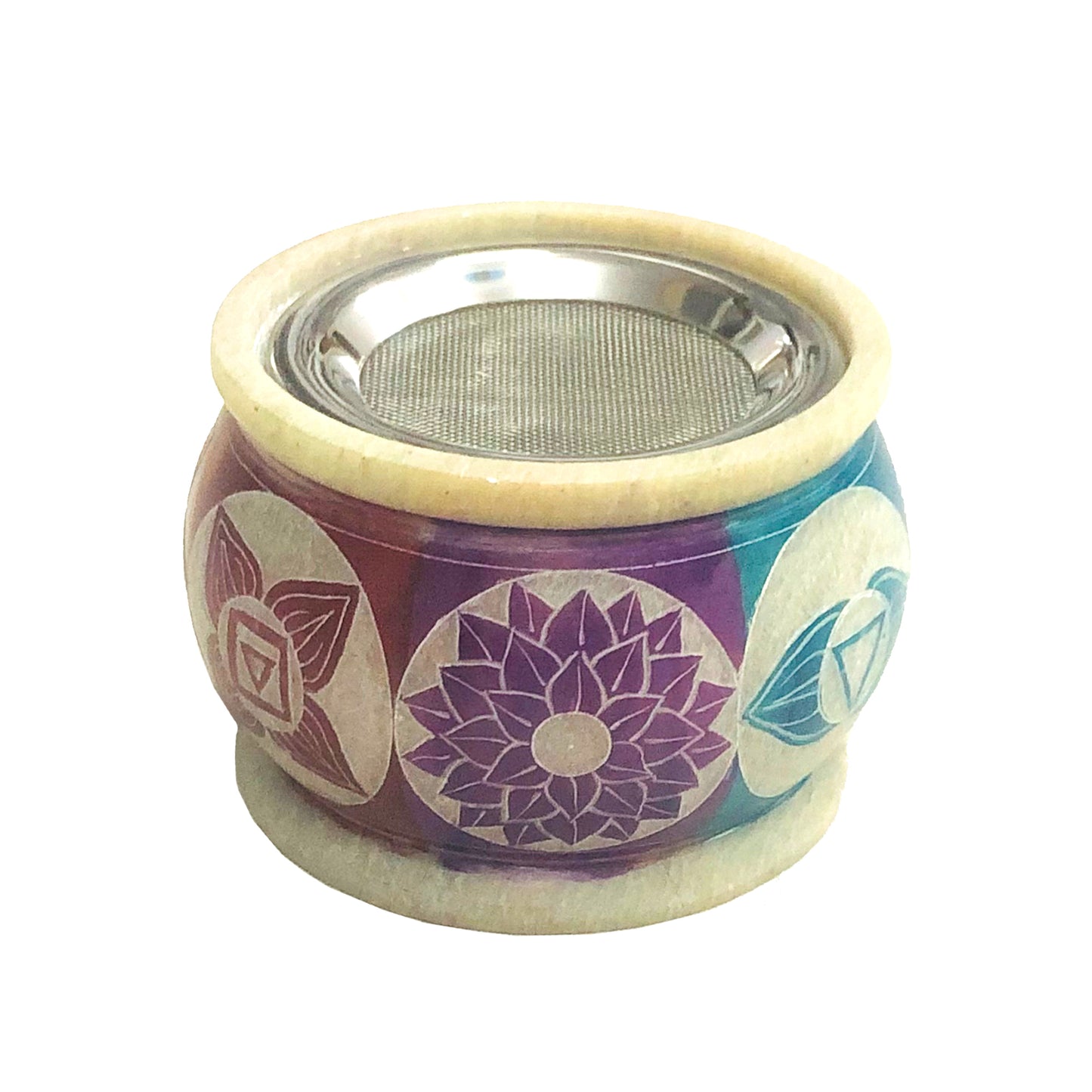 Decorative ritual burner for aromatherapy, spiritual cleansing, and sacred space use