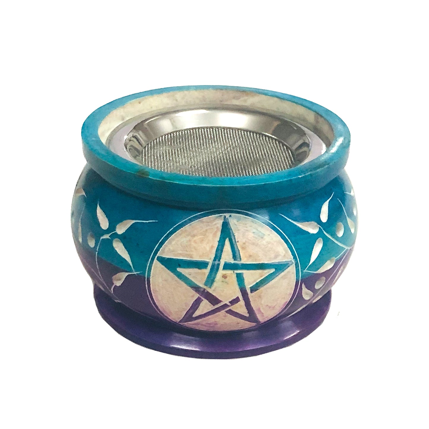 Decorative ritual burner for aromatherapy, spiritual cleansing, and sacred space use