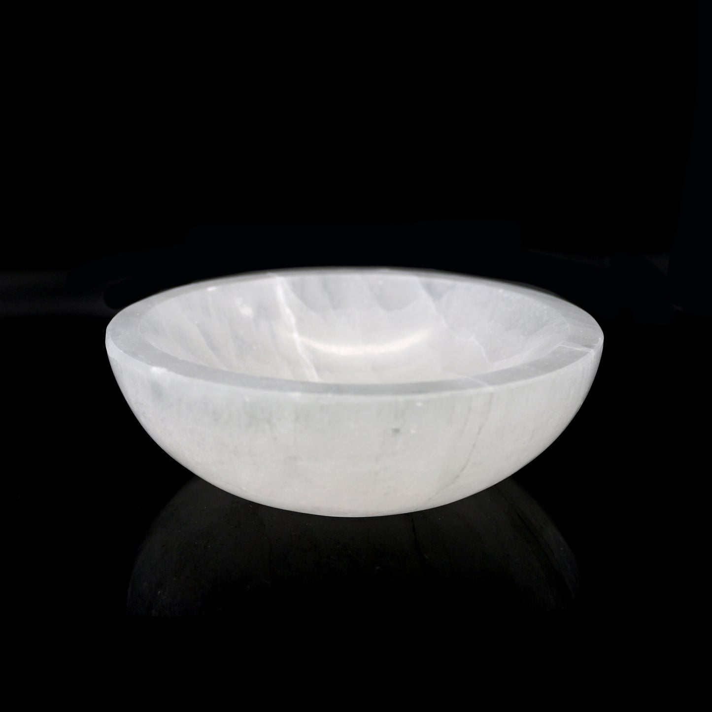 Round Selenite Smudge Bowl