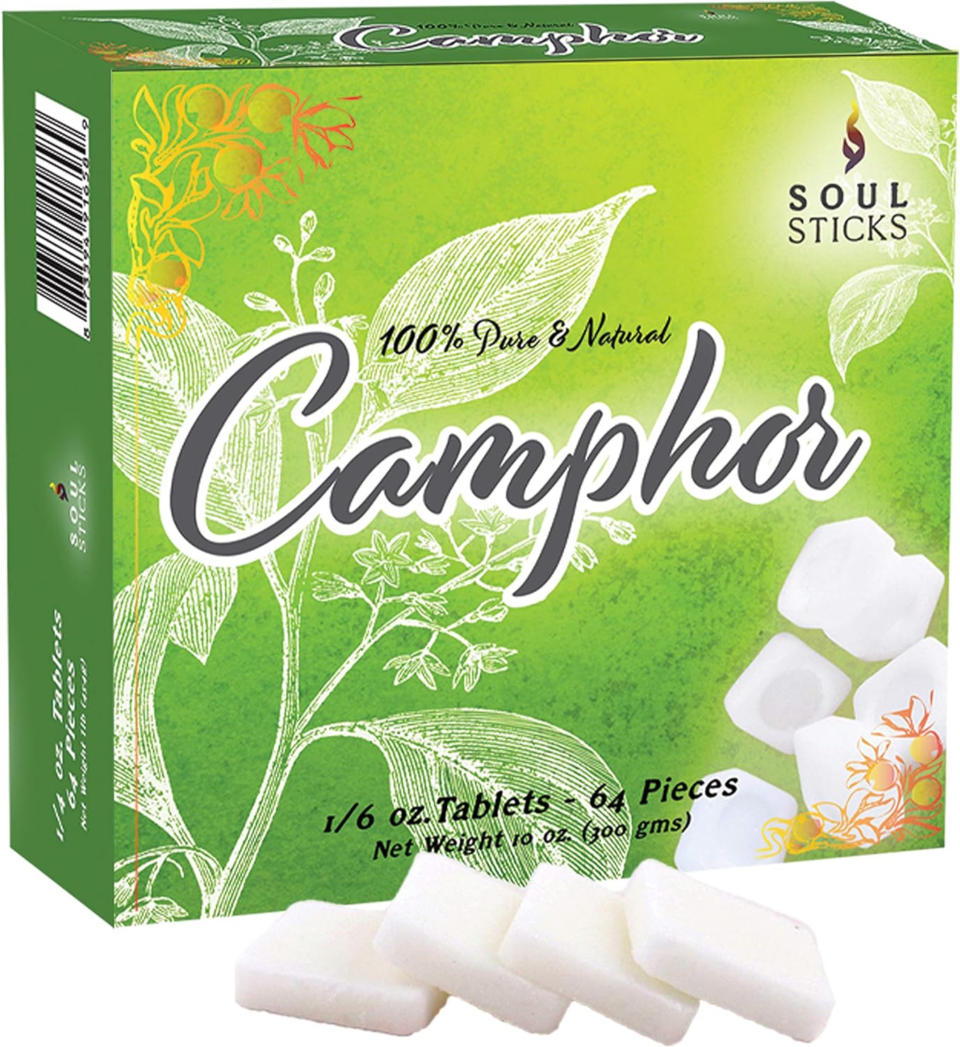 Soul Sticks, Camphor Tablet Blocks (56 G - 450 G)