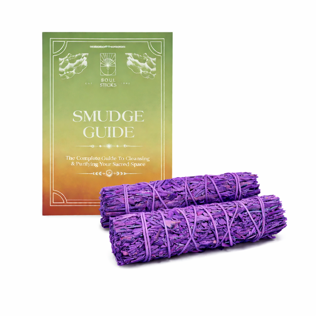 Lavender Scented Blue Sage Smudge Sticks Duo
