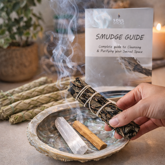 Mini Black Sage Smudge Kit with Smudge Guide