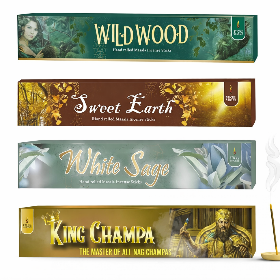 Soul Sticks, Nature's Love Masala Incense Sticks Variety Pack