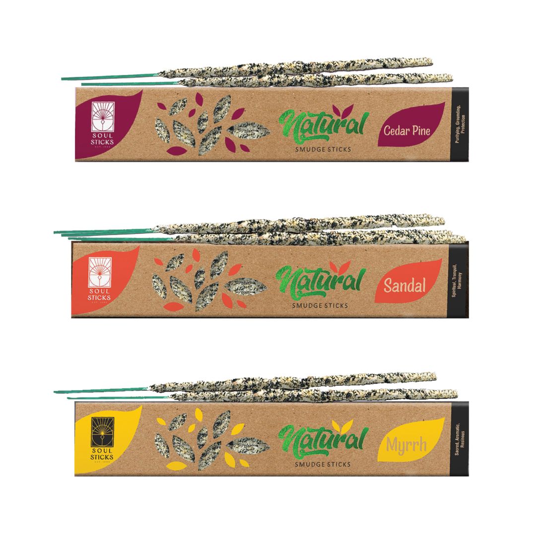 Soul Sticks, Variety Natural Smudge Sticks (3 PK)