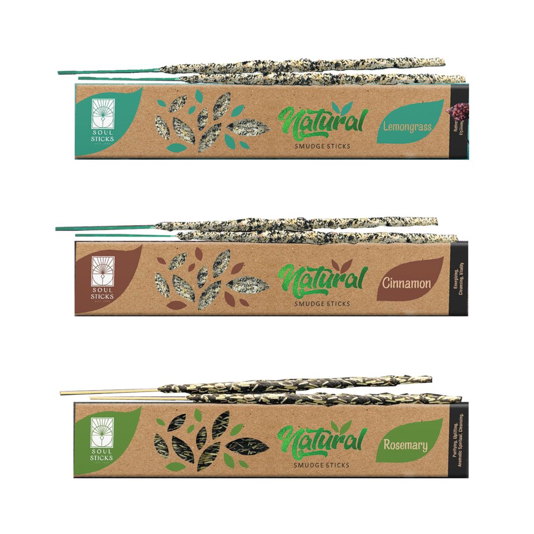 Soul Sticks, Variety Natural Smudge Sticks (3 PK)