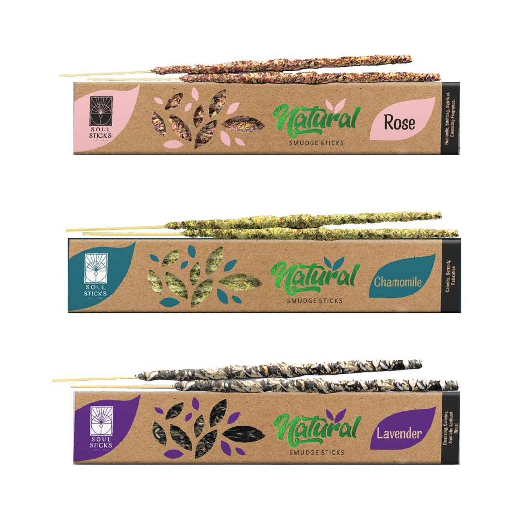 Soul Sticks, Variety Natural Smudge Sticks (3 PK)
