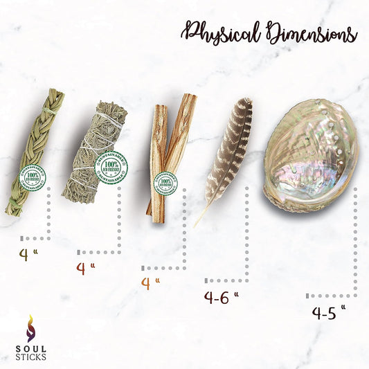 Beginner Blue Sage Smudge Kit with Guide