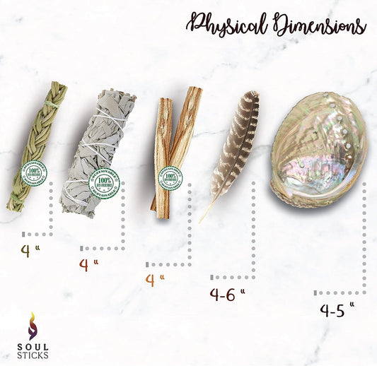 Beginner White Sage Smudge Kit with Guide