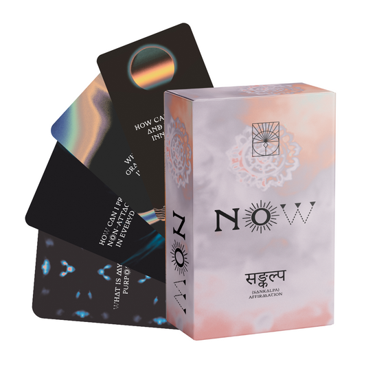 Set of spiritual cards with mystical artwork and messages.