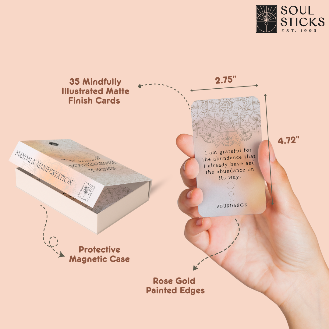 Set of spiritual cards with mystical artwork and messages.