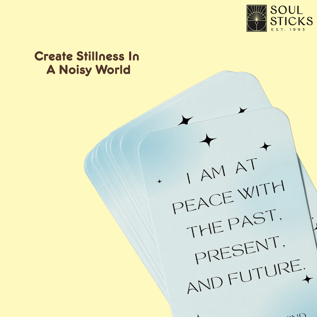 Set of spiritual cards with mystical artwork and messages.