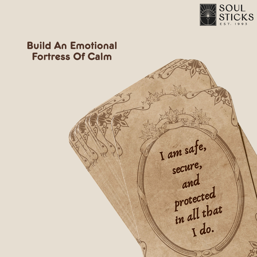 Set of spiritual cards with mystical artwork and messages.