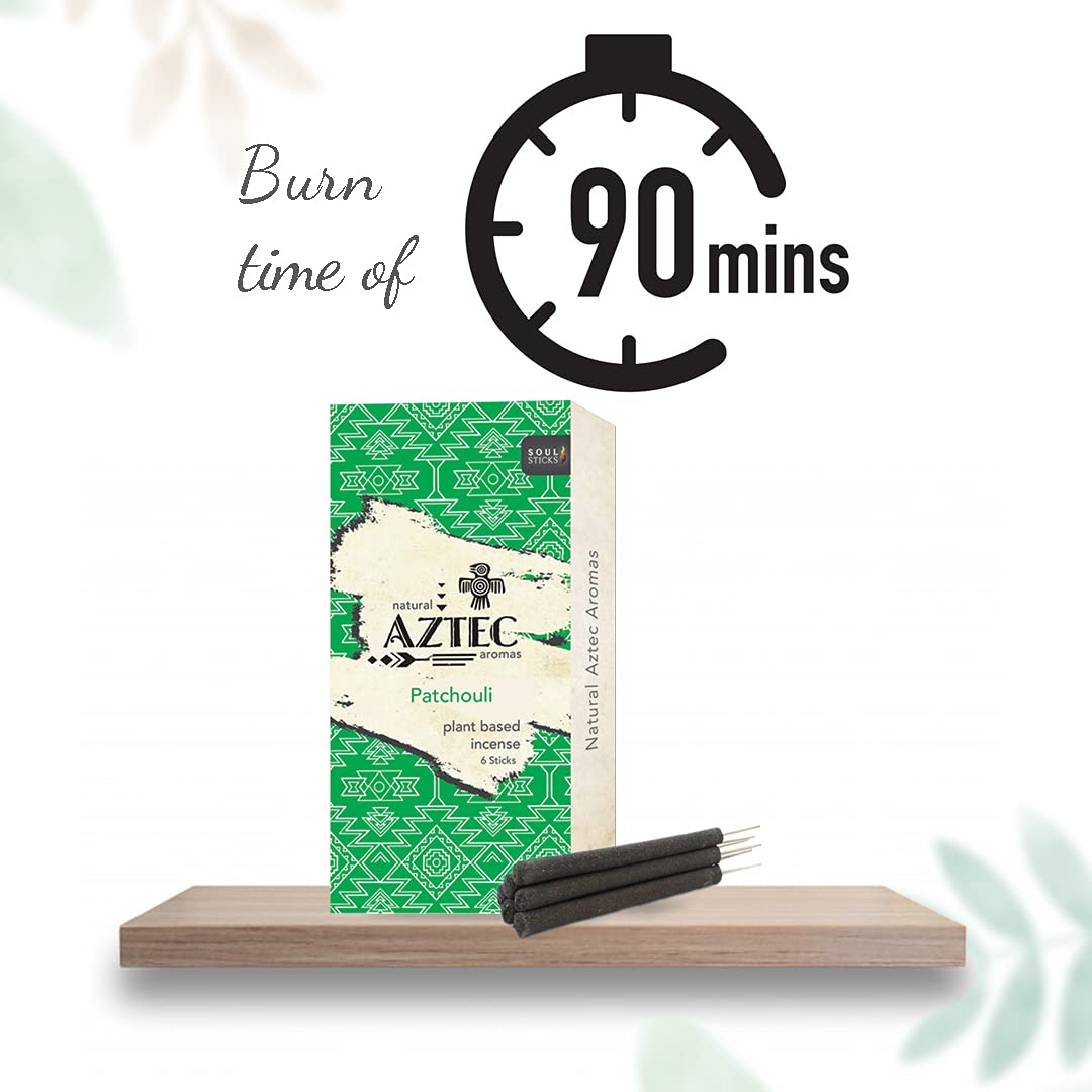 Aztec, Patchouli Plant-Based Incense Sticks