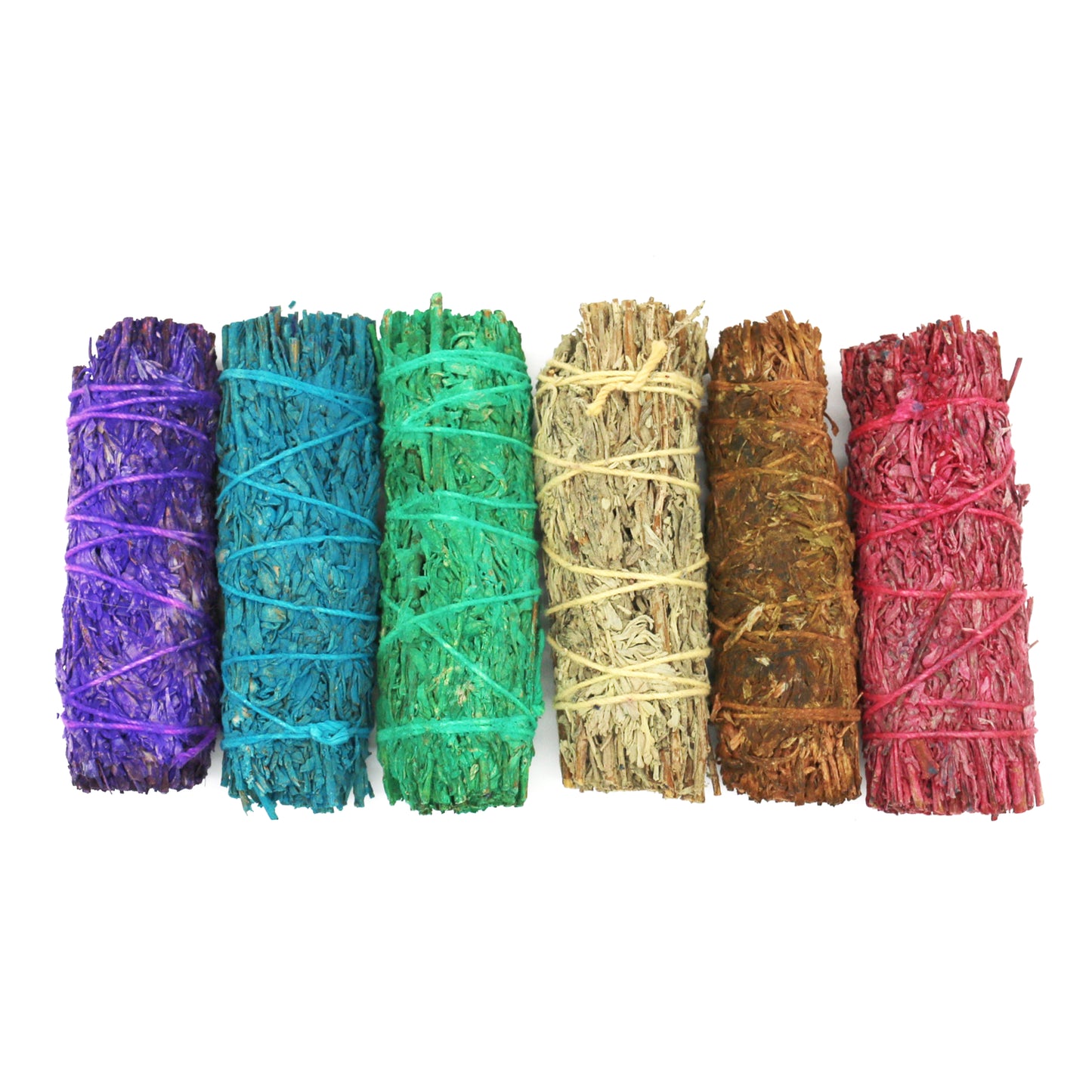 Variety Scented Sage Smudge Sticks Set with Smudge Guide (6 PK)
