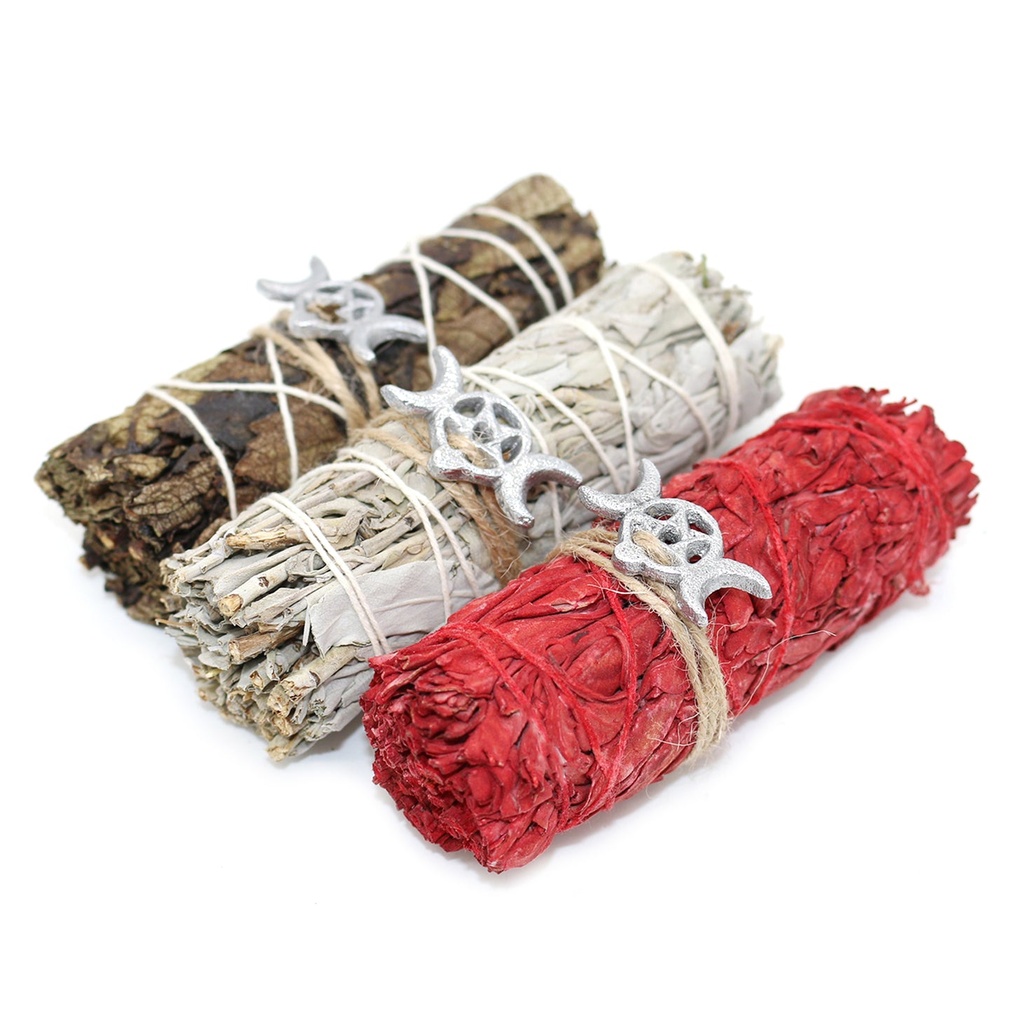 Triple Moon Charm Sage Variety Pack with Smudge Guide (3 PK)